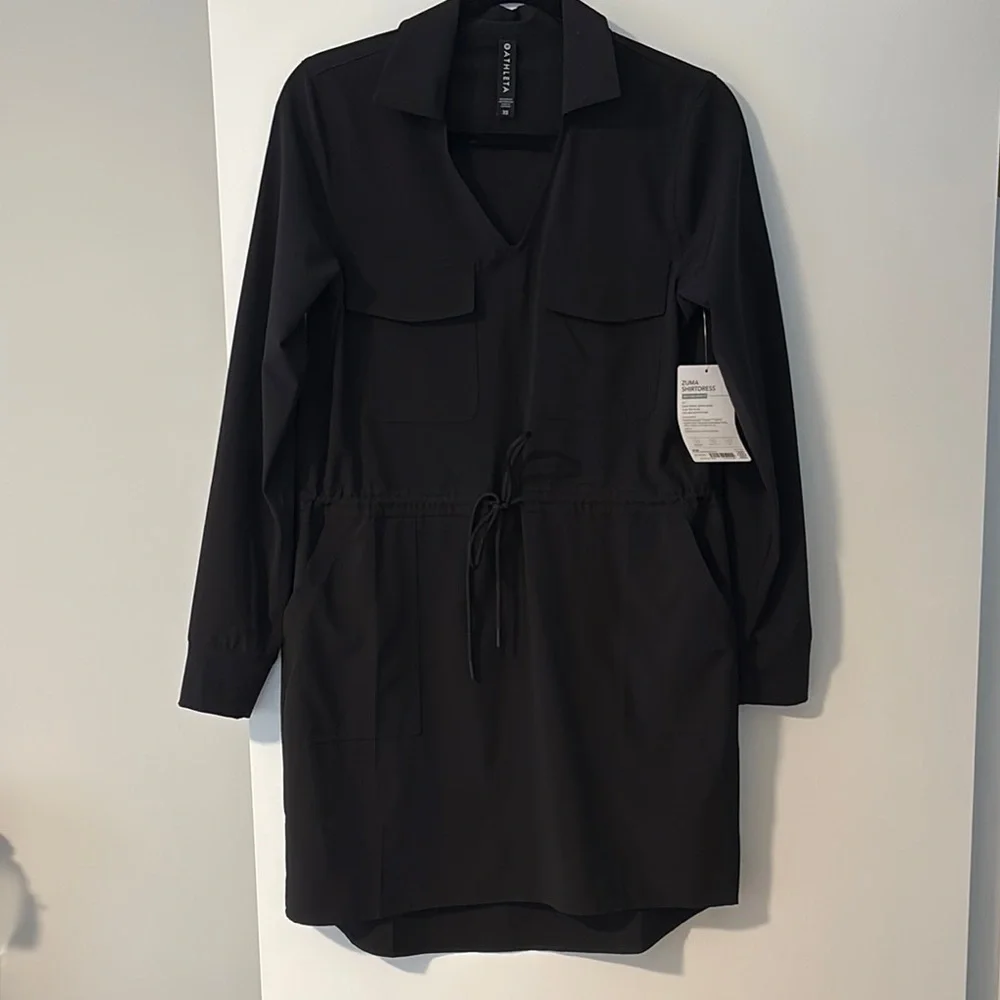 NWT Athleta Zuma Long Sleeve Shirt Dress - Picture 4 of 10